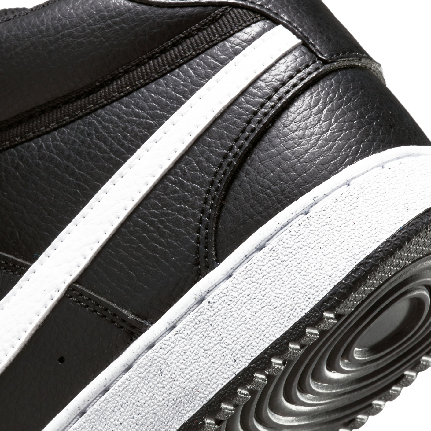 Nike Court Vision Mid Next Nature Sneakers Zwart Wit