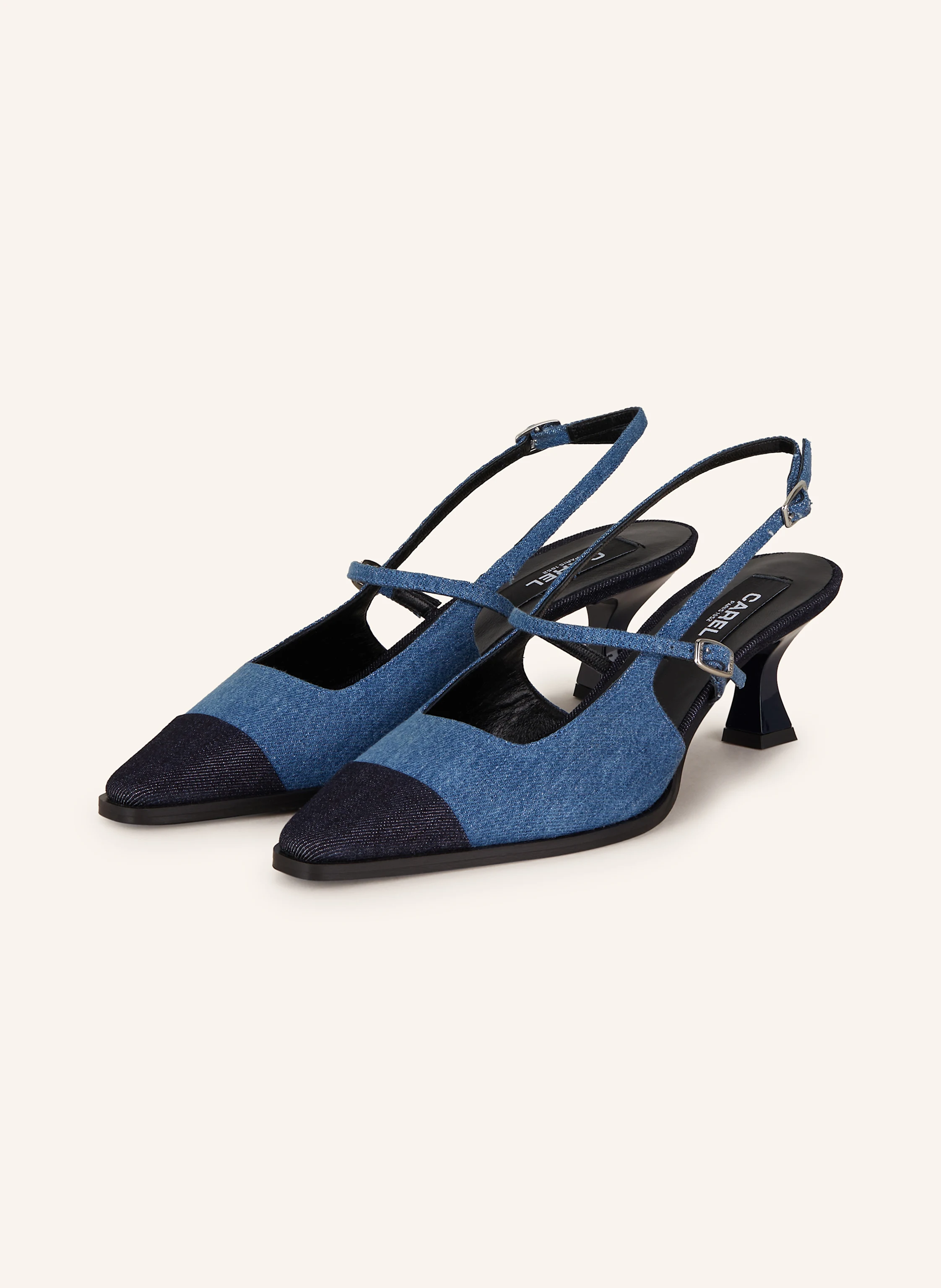 CAREL Slingpumps CECILE in Jeansoptik