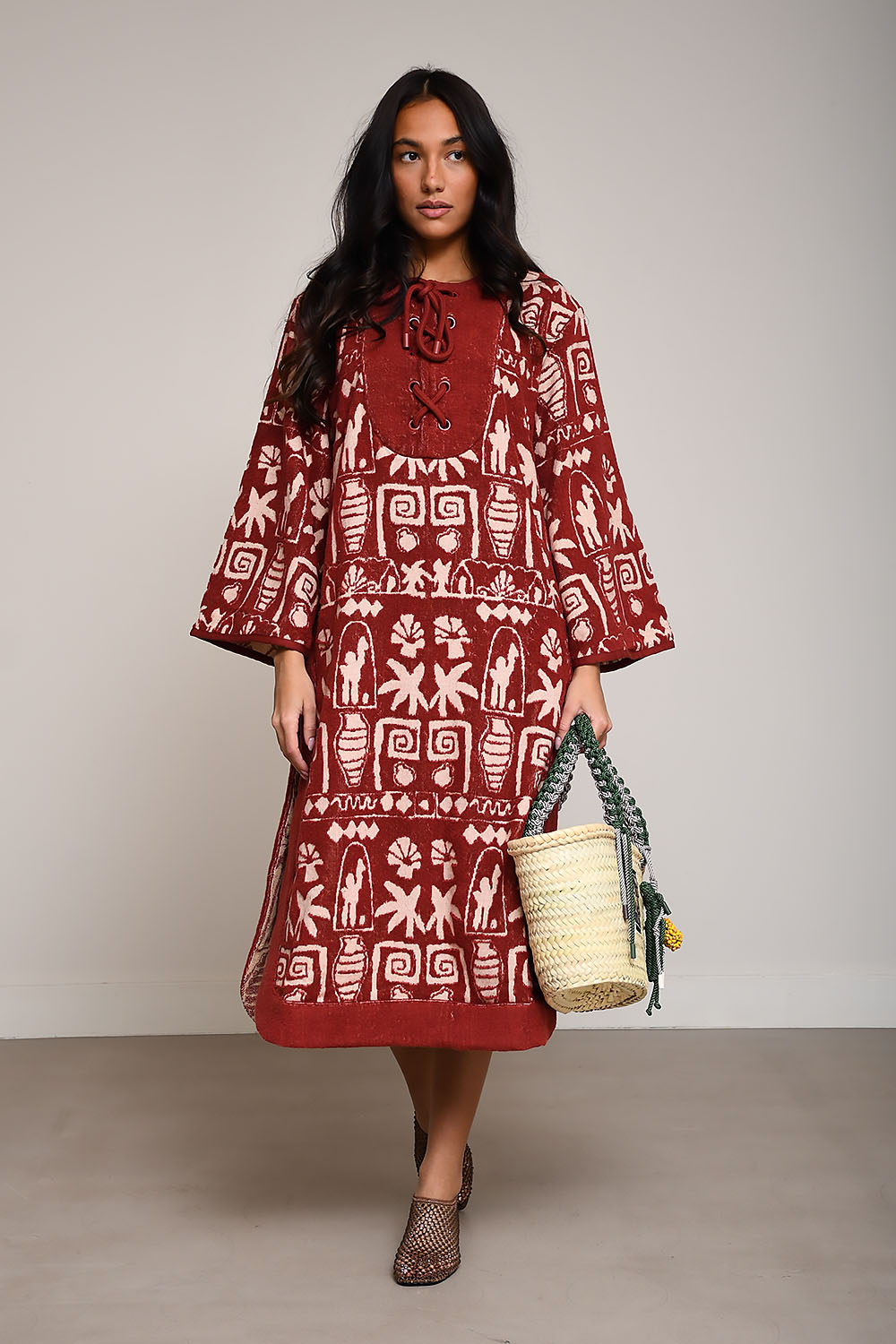 Maya midi cotton coverup