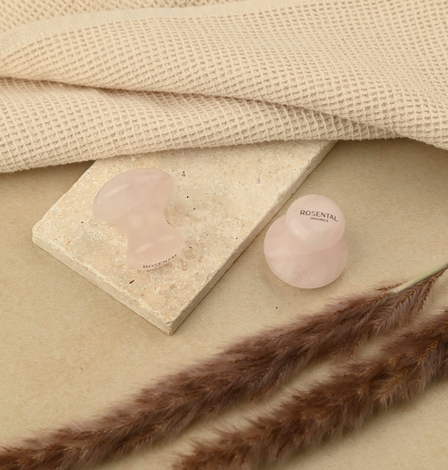 Rosental Organics  Eye Flowies Rose Quartz, 1 Paar