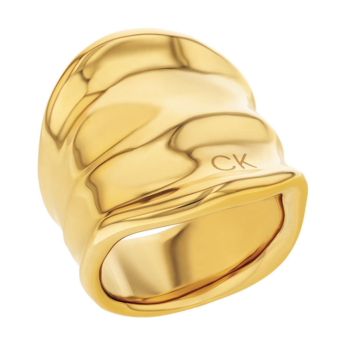 Bague CALVIN KLEIN acier doré