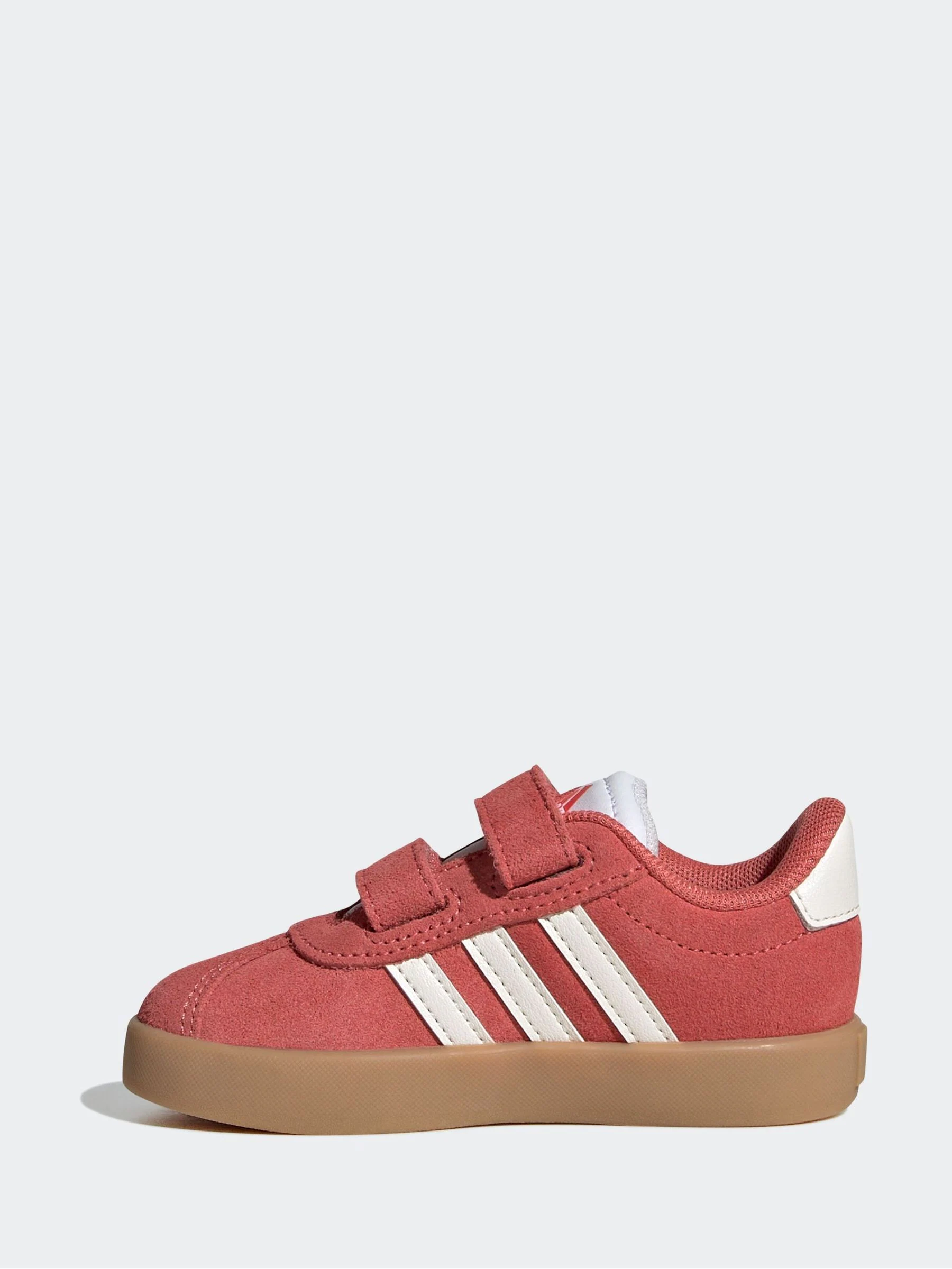 Rood - adidas Vl Court 3.0 Klittenbandsneakers voor zuigelingen