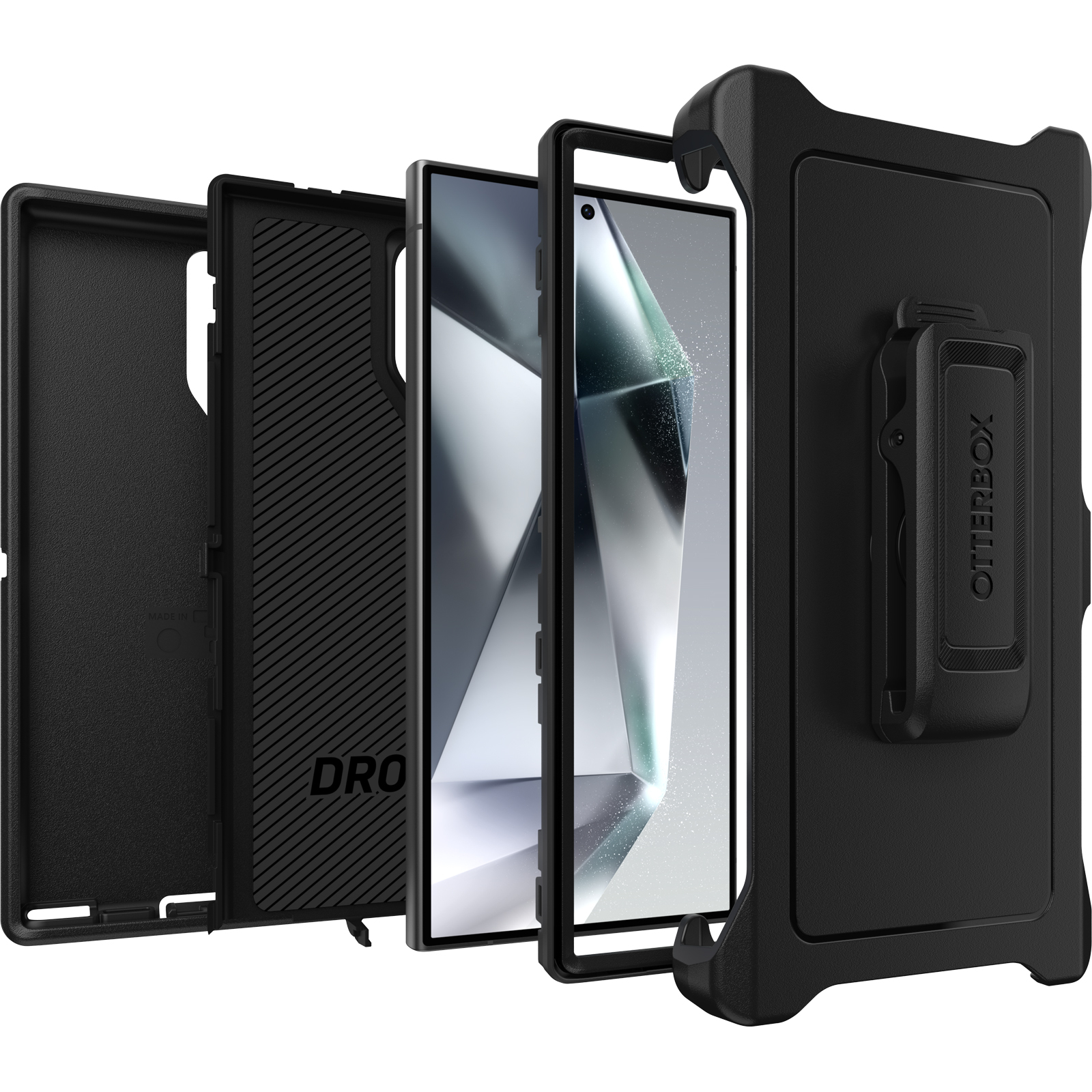 Samsung Galaxy S24 Ultra Outdoor Schutz Hülle Defender Series   Holster (77-94494) - Schwarz