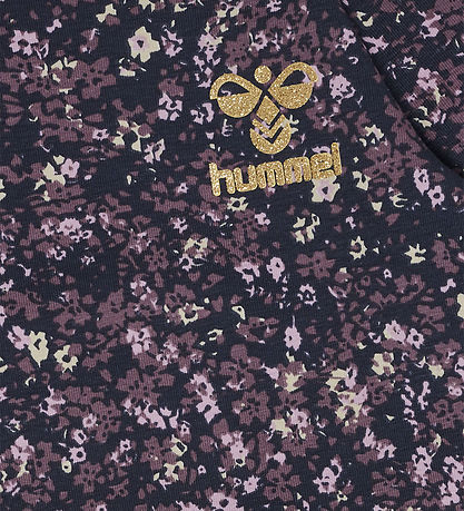 Hummel Body l/ä - hmlFloa - Ombre Blue/Lila m. Blumen
