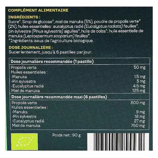 Aagaard Própolis Verde e Mel de Manuka 36 comprimidos