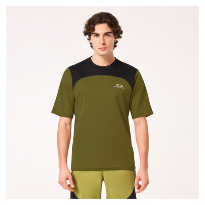 Maillot Manches Courtes Oakley Free Ride Vert