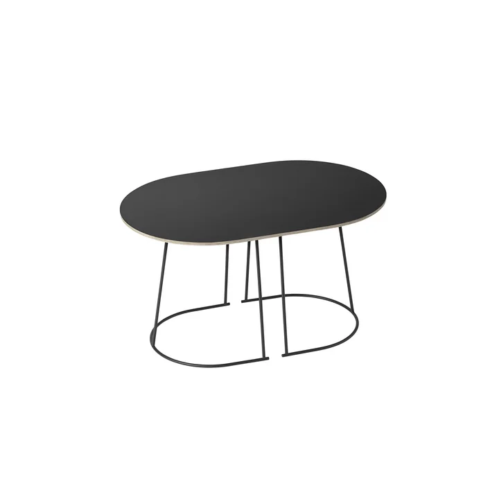 Muuto - Airy Couchtisch, klein, schwarz