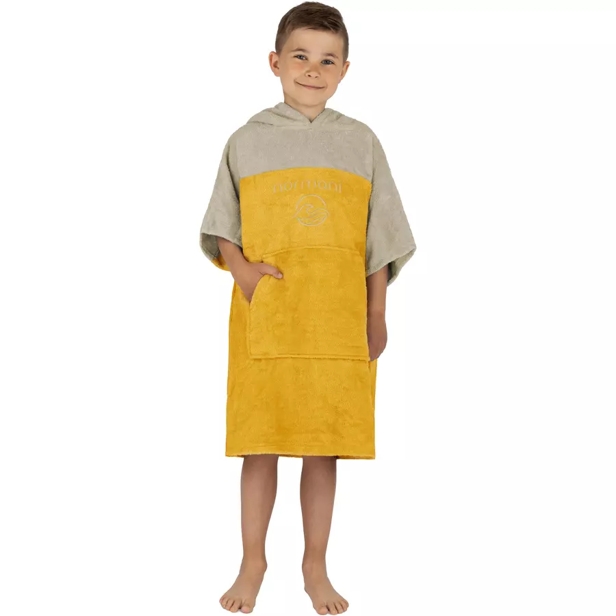 normani Kinder Badeponcho 6-9 Jahre Puwai Gelb