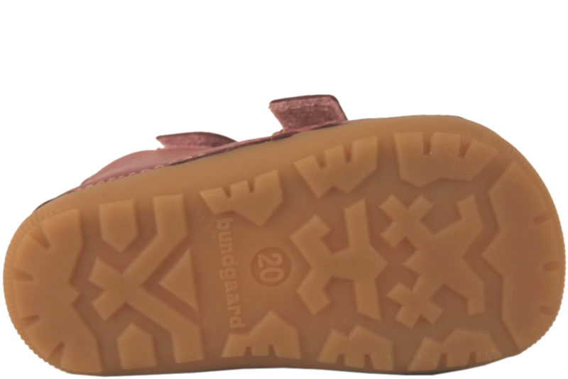 BUNDGAARD PETIT SANDAL DARK ROSE I GLAT SKIND