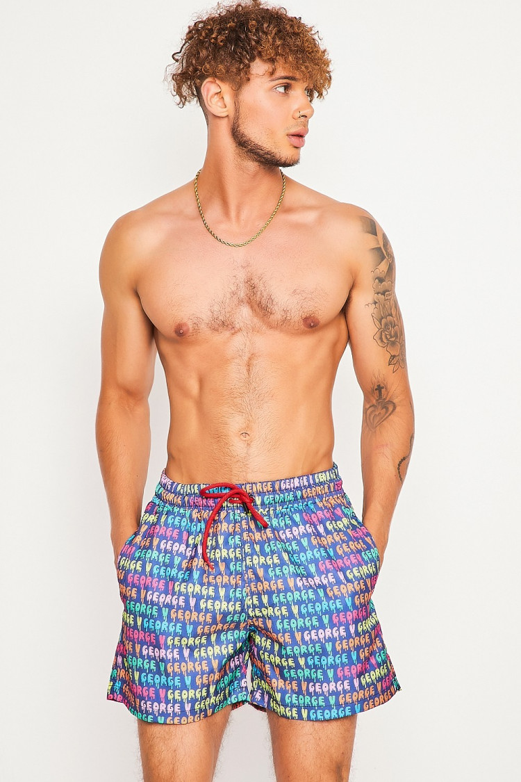 Short de bain multicolore / George V
