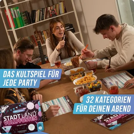 Denkriesen Stadt Land Vollpfosten - Party Edition 
