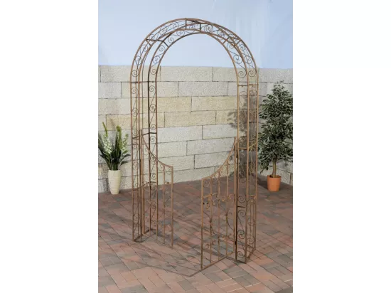 Arche à rosiers - Métal & Métal - Marron antique - Sina