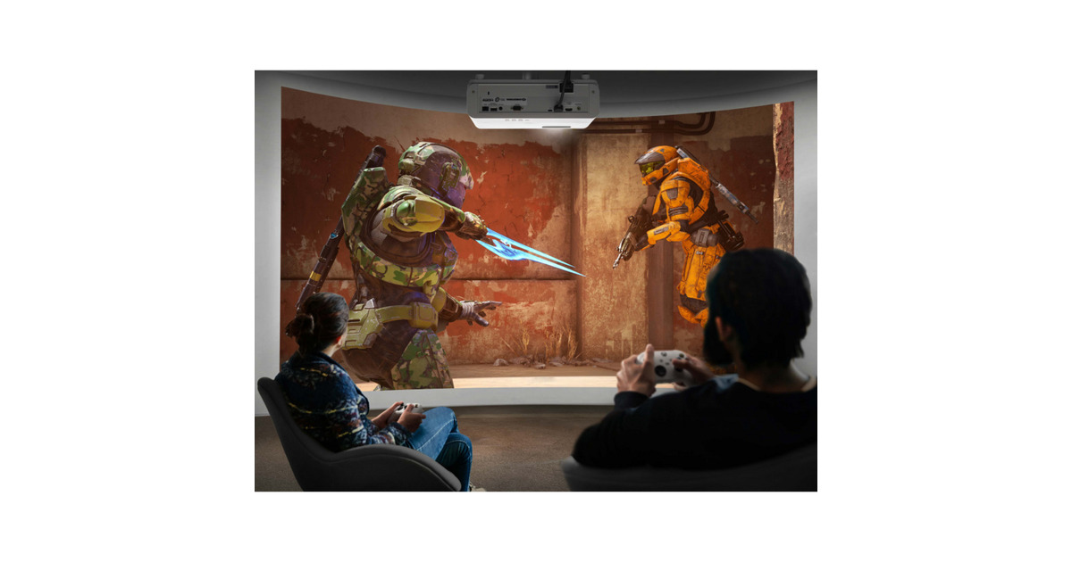 ViewSonicPX749-4K 4K HDR thuis DLP-projector voor Xbox  (Wit, 4000 ANSI Lumen, Harman Kardon luidspreker)