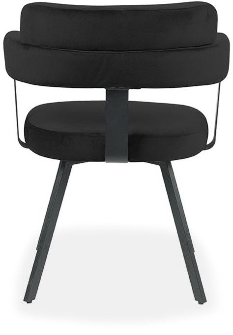 Eetkamerstoel Zwart HU-77.024 Bardio B62 x D57 x H79 cm