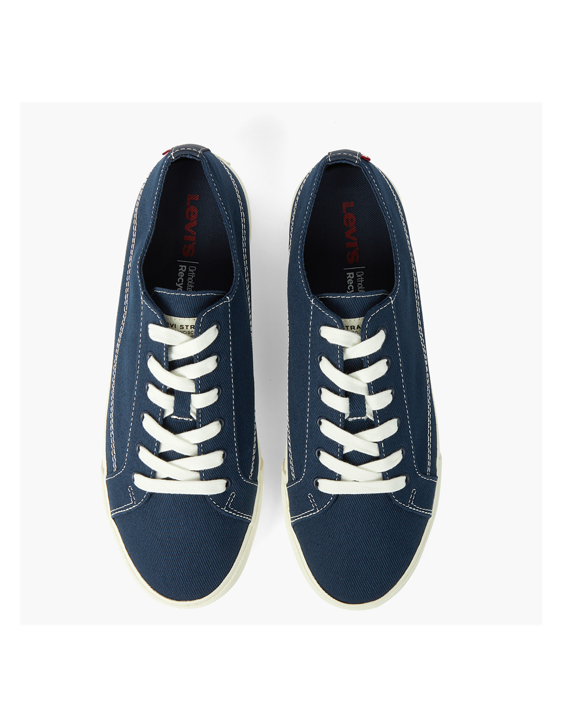 levi's baskets de ville homme decon lace bleu/blanc