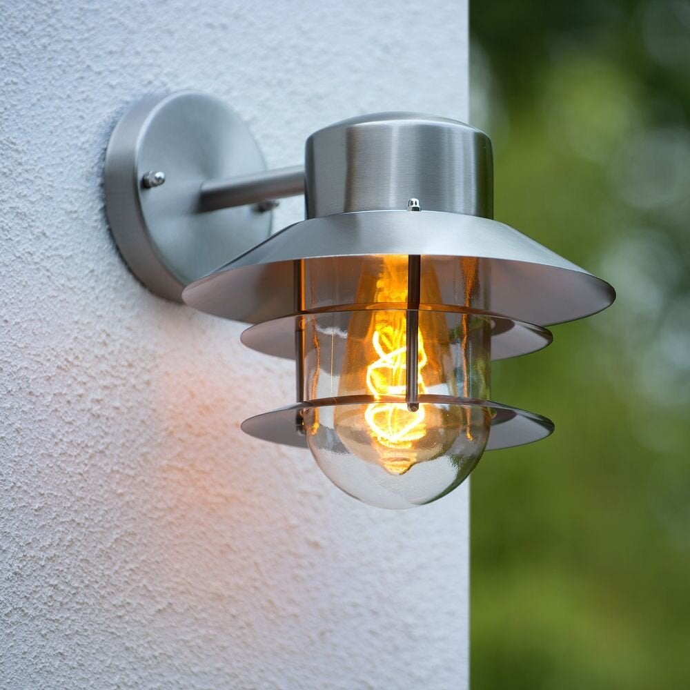 Zico wandlamp in mat chroom E27 IP44