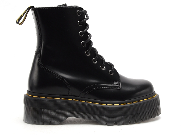 Dr martens boots bottine plates femme jadon smooth noir