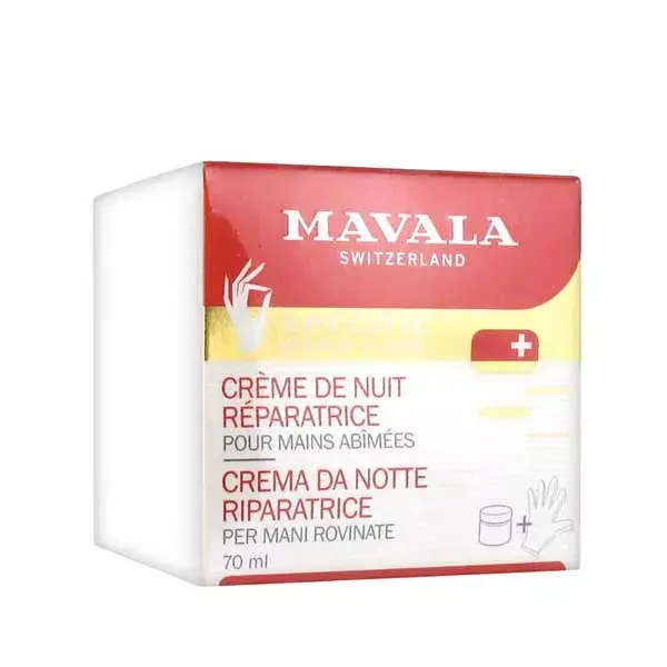 Creme Noturno Reparador Mavala para Mãos Danificadas 70ml
