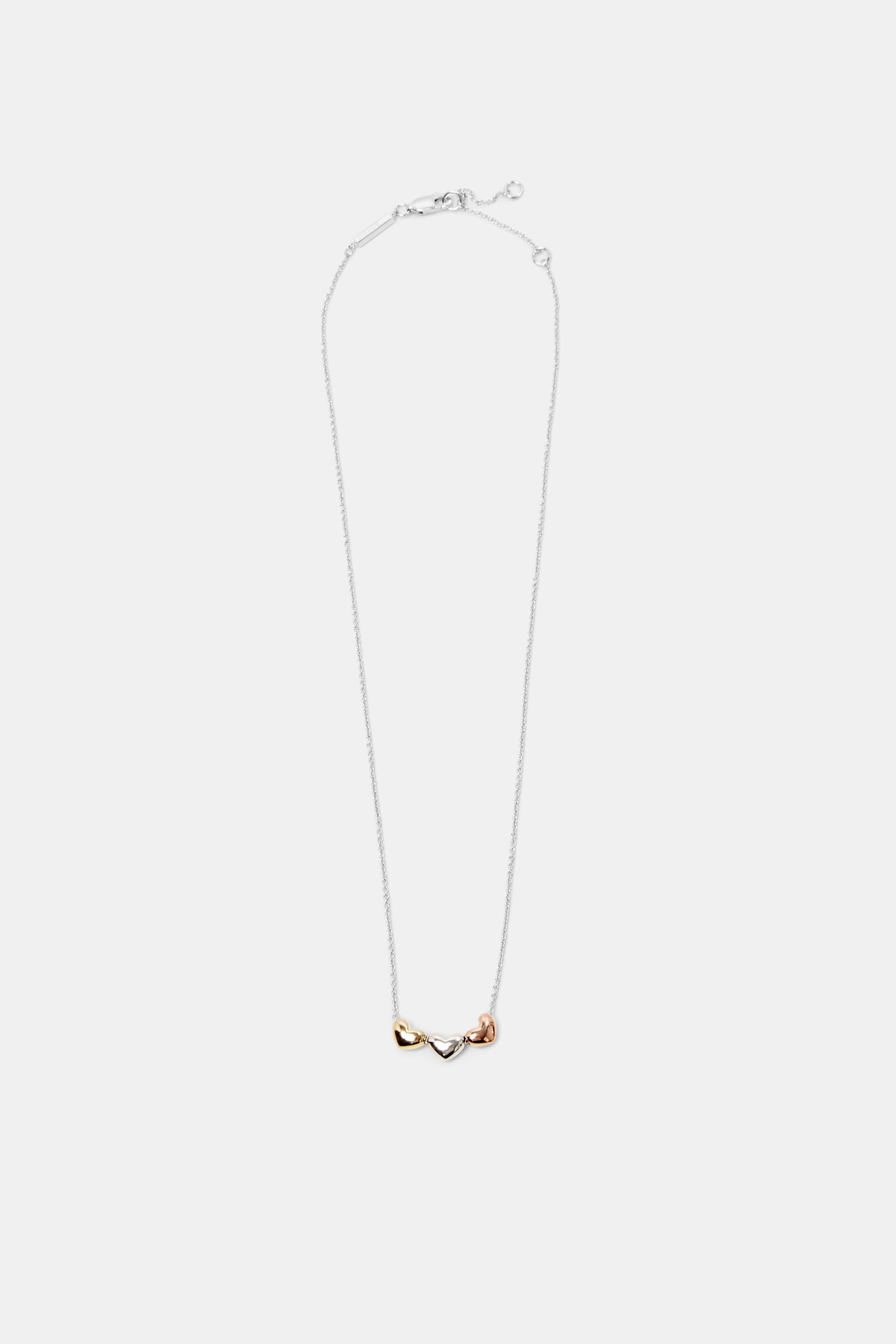 Chaîne en argent sterling à pendentifs tricolores