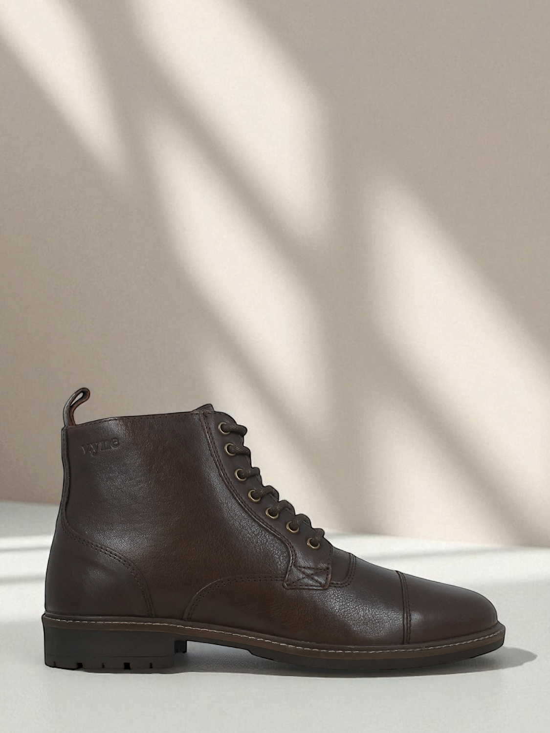 VYNE Lagos Leather Boots Brown