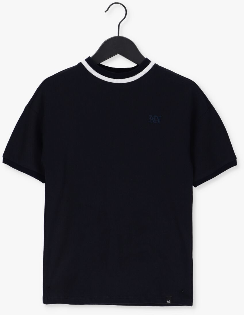 NIK & NIK donkerblauwe nik & nik t-shirt pique logo t-shirt