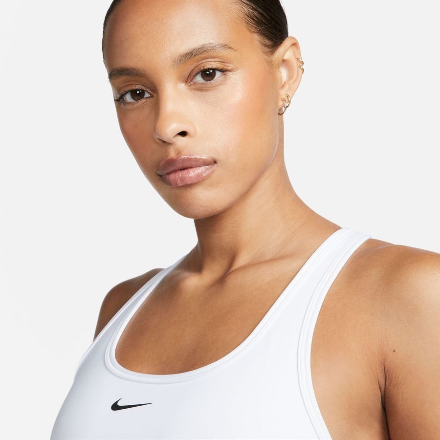 Nike Brassière Swoosh Light Support - Blanc/Noir Femme