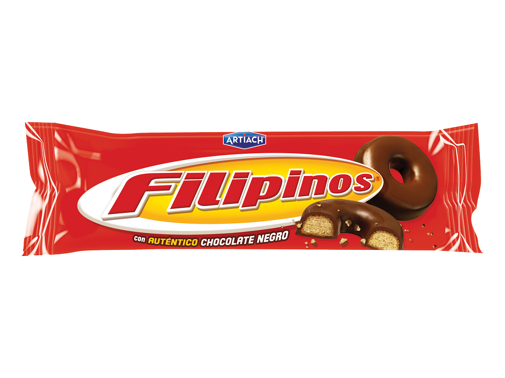 BOLACHA ARTIACH FILIPINOS CHOCOLATE NEGRO 128G
