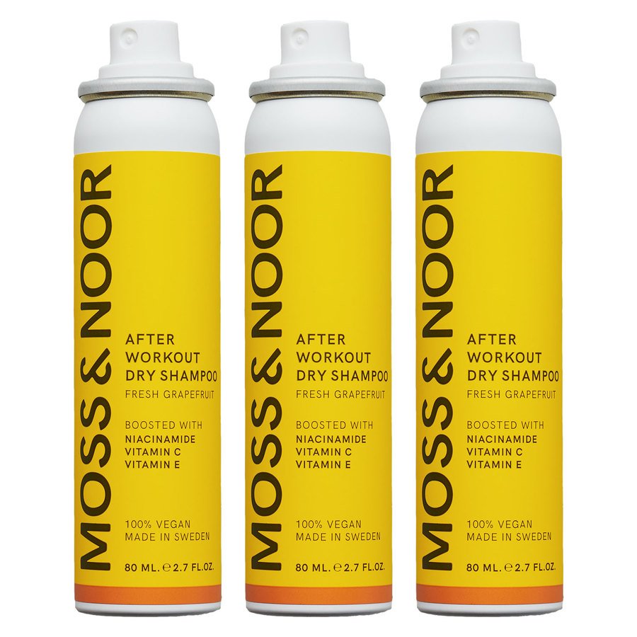 Moss & Noor After Workout Dry Shampoo Pocket Size 3x80ml