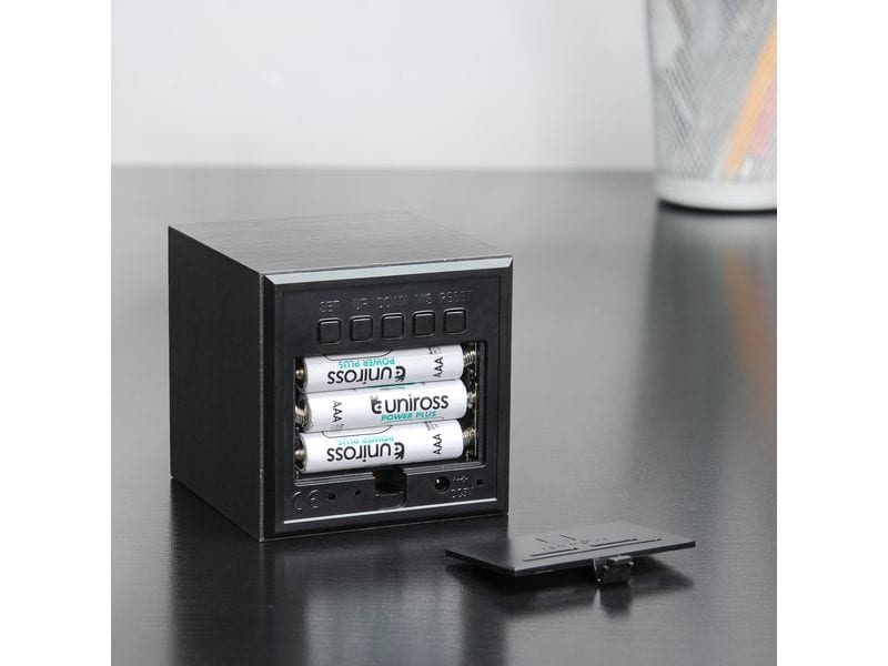 Gingko Digitalwecker Cube Click Clock – Wecker Designwecker mit LED Display
