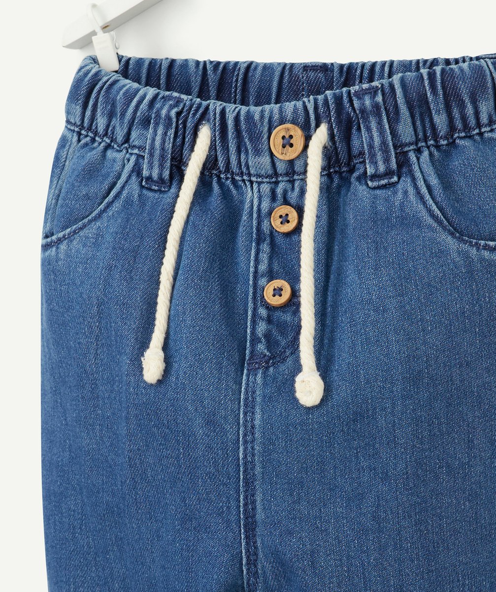 PANTALON SAROUEL BÉBÉ GARÇON EN DENIM LOW IMPACT