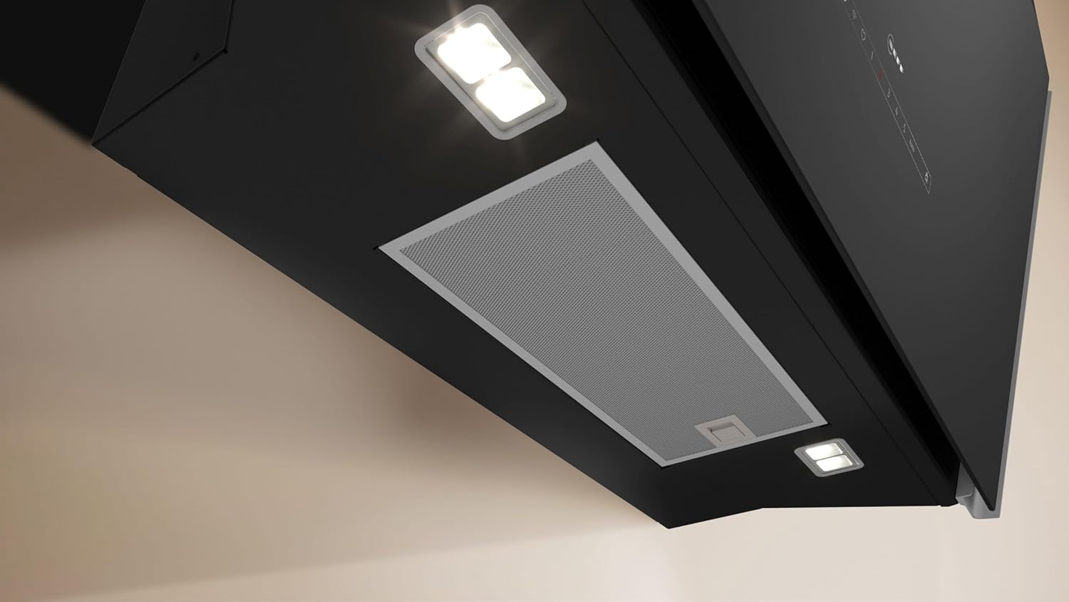 NEFF D98IPT2S0, N 90, Smarte Wandesse, Dunstabzugshaube zur Wandmontage, 90 cm breit, Made in Germany, Efficient Drive, Automatischer Luftsensor, Kochfeldbasierte Haubensteuerung, Touch Control