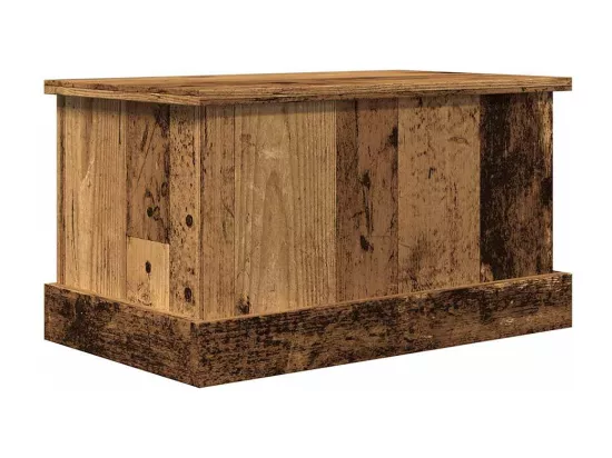 Boîtes de rangement vieux bois 30x50x28 cm bois d'ingénierie