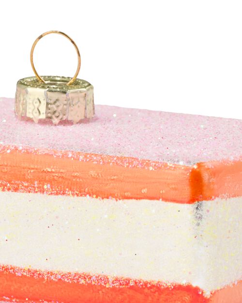 boule de Noël tompouce verre 9cm