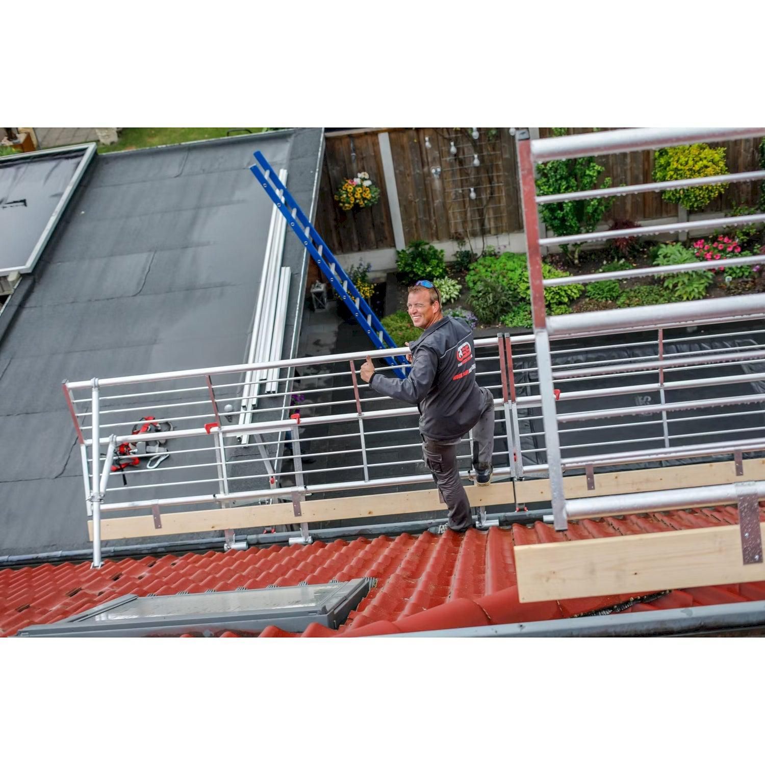 Little Jumbo RSS Dakrandbeveiligingset Hellend Dak 6m - 43810600