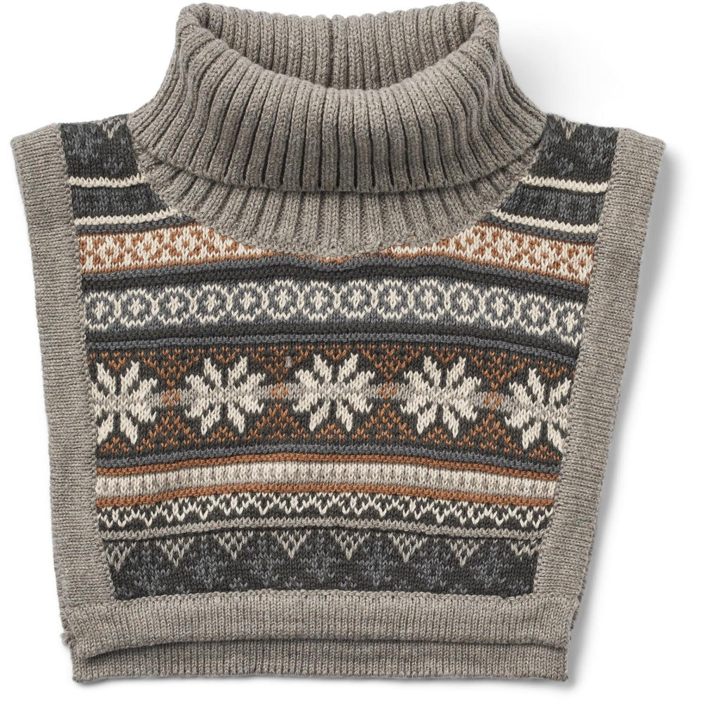 Køb Wheat Warm Grey Melange Knitted Halsedisse Lorenz