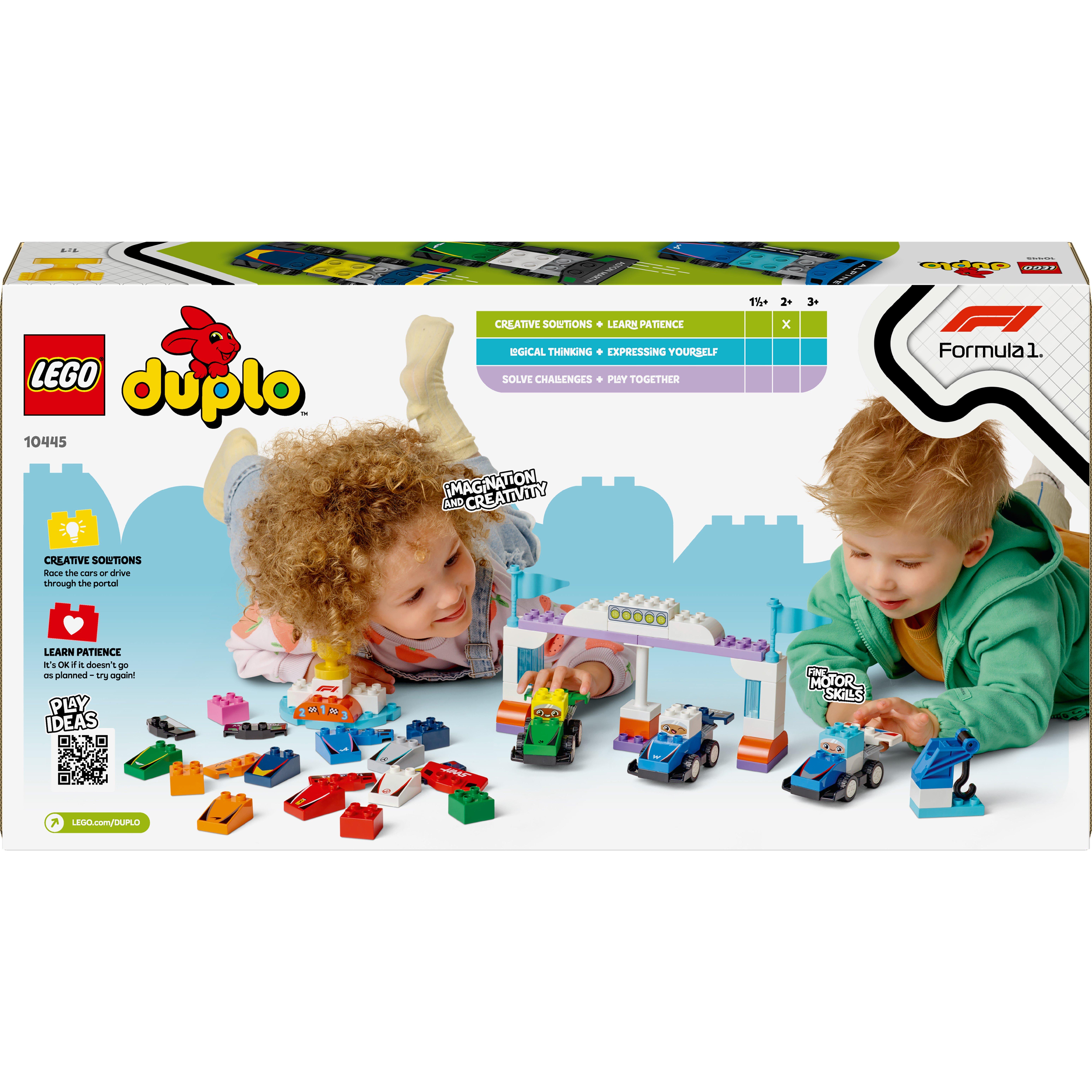 LEGO LEGO DUPLO 10445 F1 Team Race Cars And Drivers Toy Set