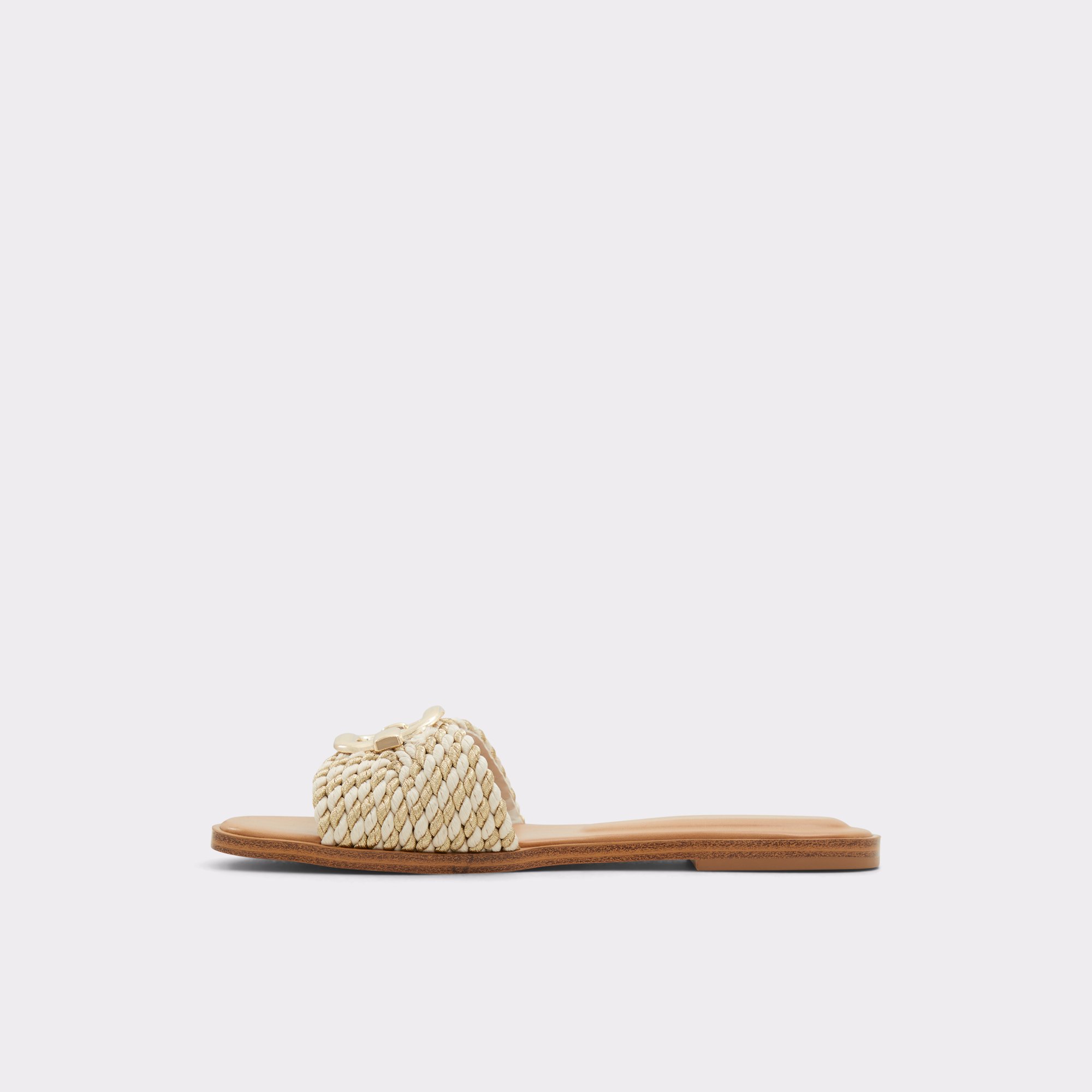 Glaeswen Champagne Women Flat Sandals