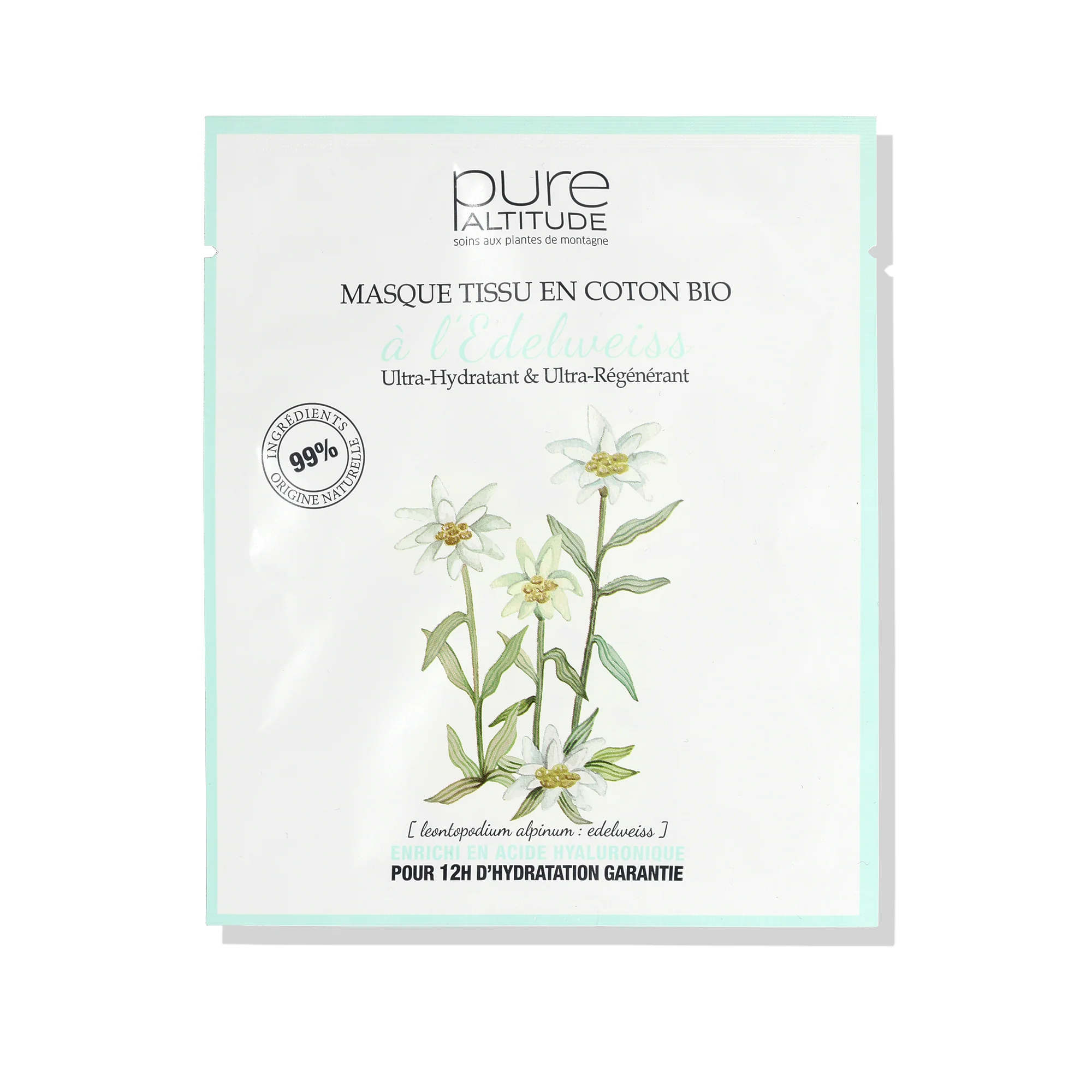 Pure Altitude Masque Tissu à l'Edelweiss Ultra-Hydratant