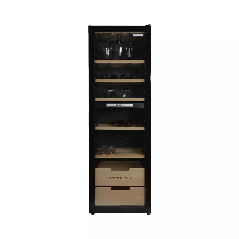 Kibernetik FSP WKH448D Weinklimaschrank 150 - 200 Flaschen 2 Zonen
