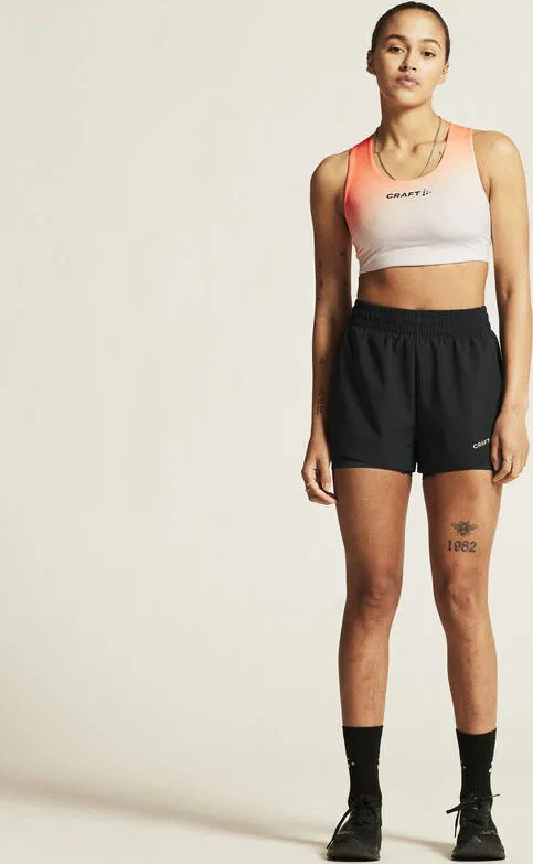 Craft Women's Adv Essence 2-In-1 Shorts 2 Black