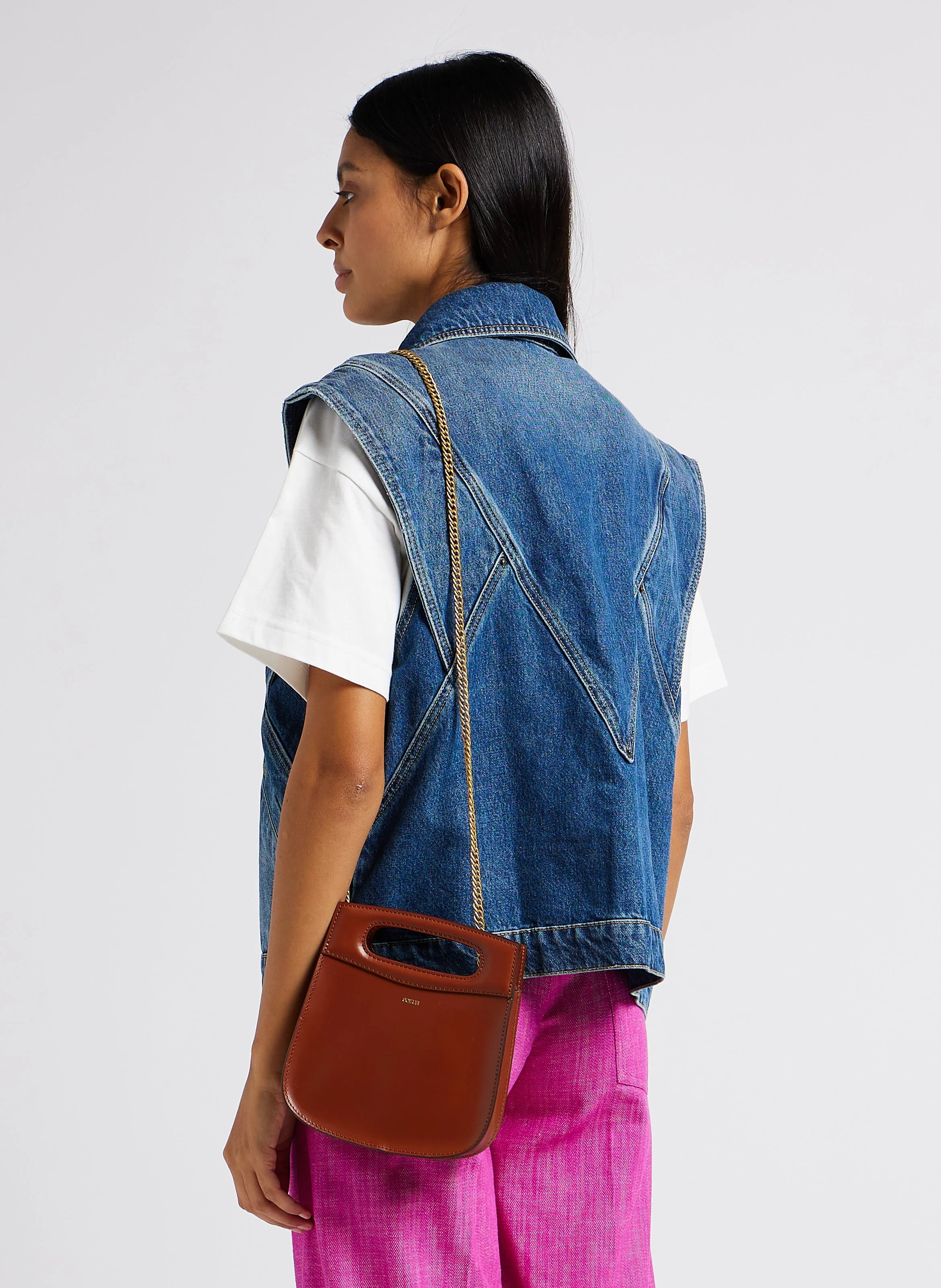 CHERI MINI - Sac bandoulière en cuir | Marron