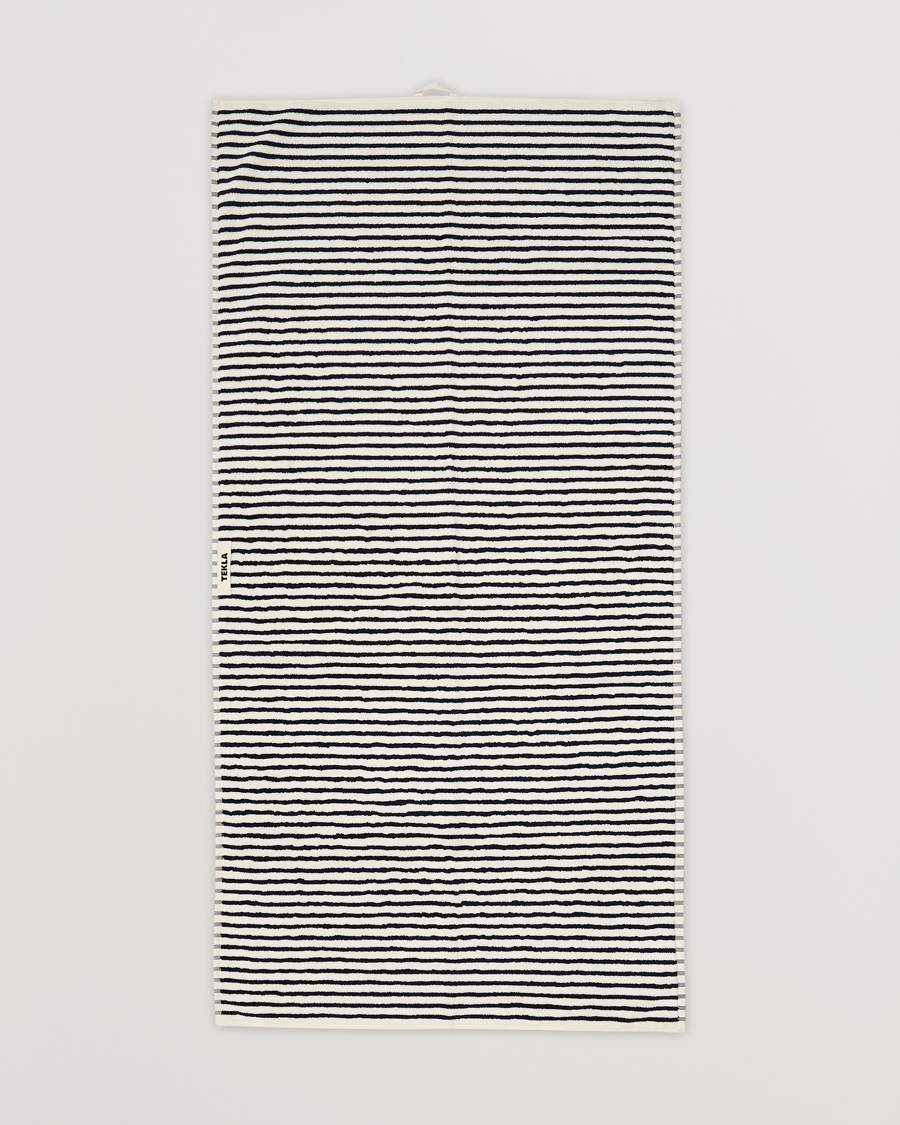 Tekla Organic Terry Bath Towel Sailor Stripes