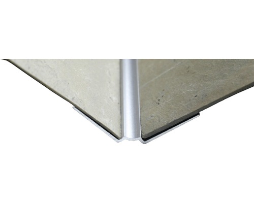 Profielstrip binnenhoek Slate-Lite F-Line zilver 2,5 m