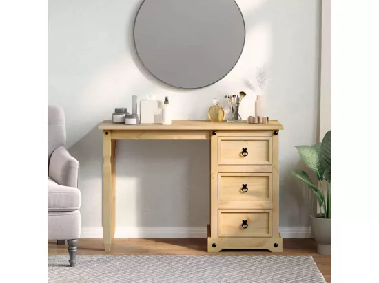 Coiffeuse Corona 110x50x75 cm bois de pin massif