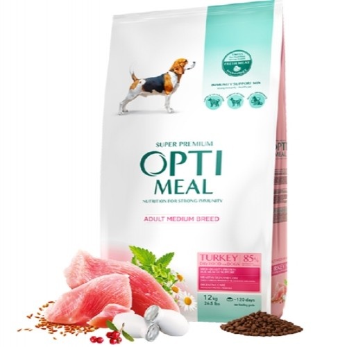 Ração seca Optimeal para cães de porte médio - Peru