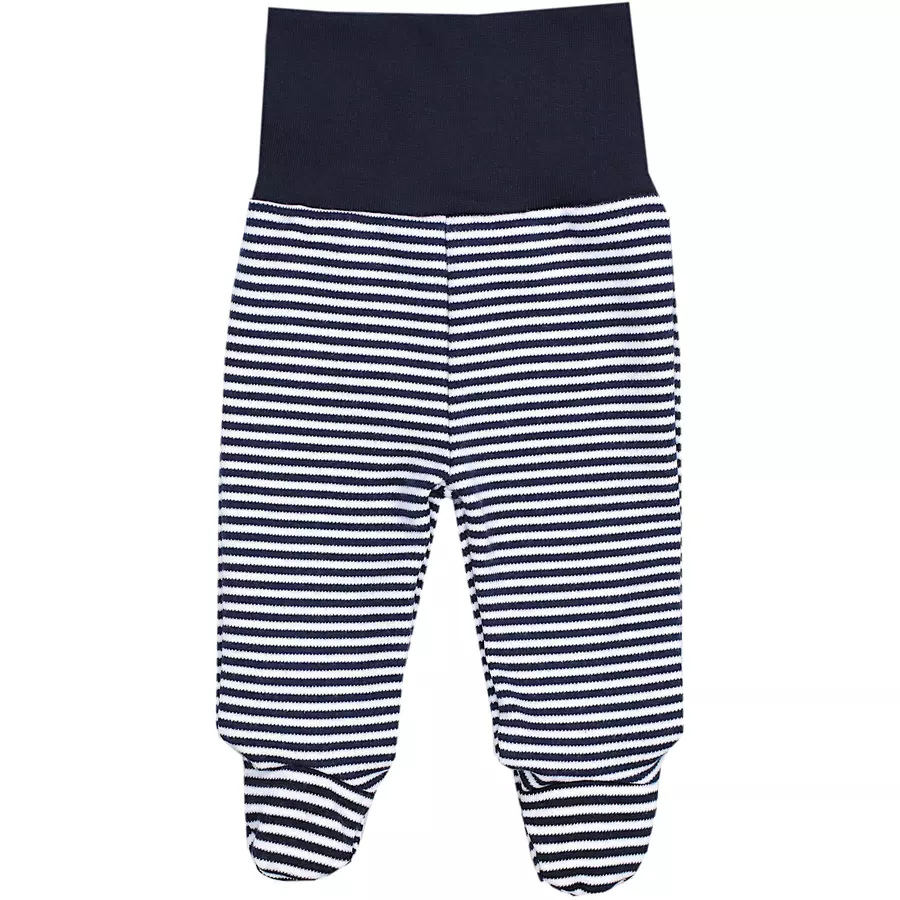 TupTam Baby Jungen Strampelhose mit Fuß 3er Pack beigegrau