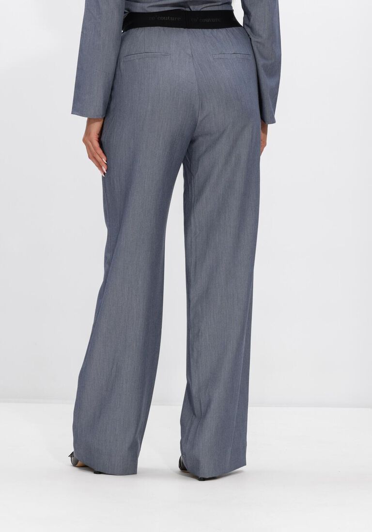 blauwe co'couture wijde broek tenga logo ll pant