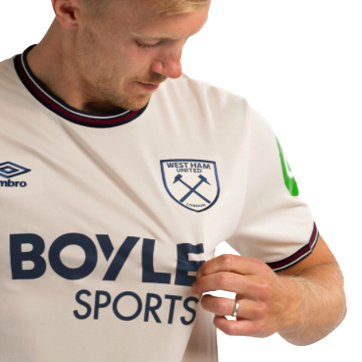 Camisola Umbro West Ham Segundo Equipamento 2025-2026
