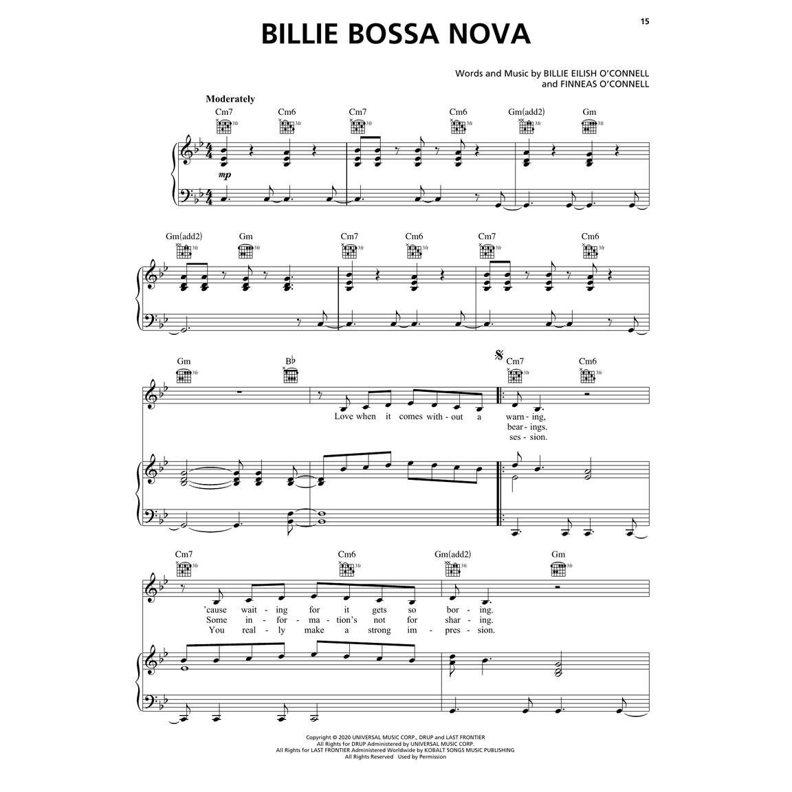 Hal Leonard Billie Eilish Happier Than Ever voor piano, zang en gitaar