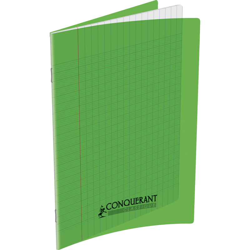 Cahier Conquerant Classique Agrafe 170X220 60P 90G Seyes Polypro